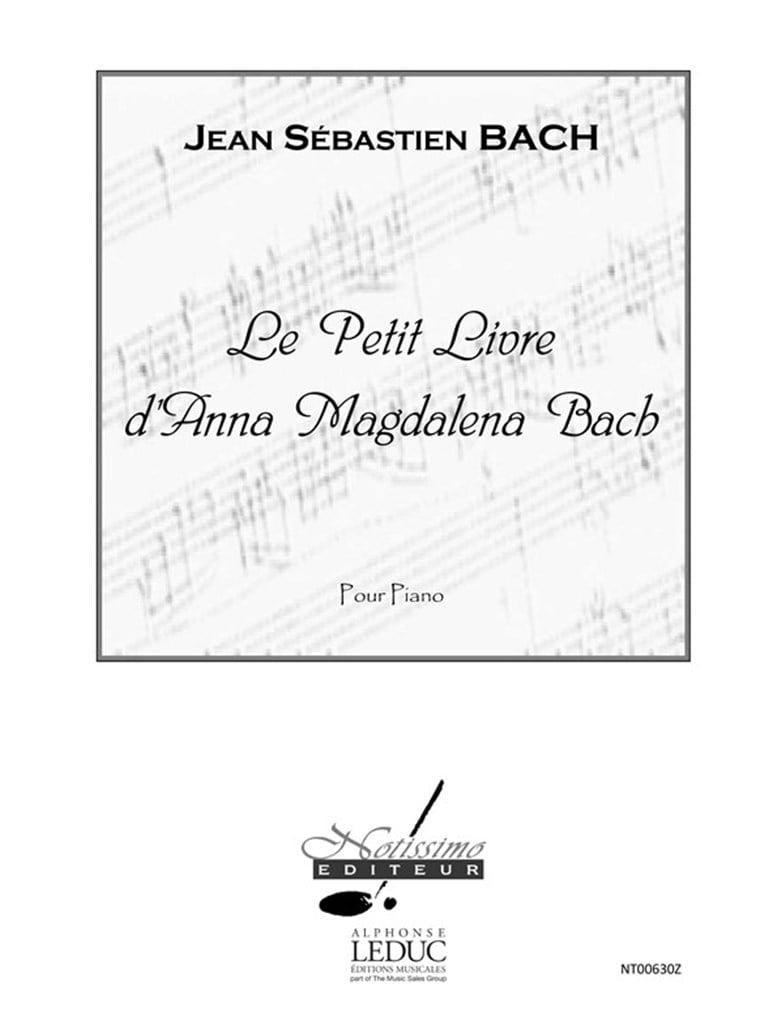 Petit Livre Danna Magdalena Bach Piano